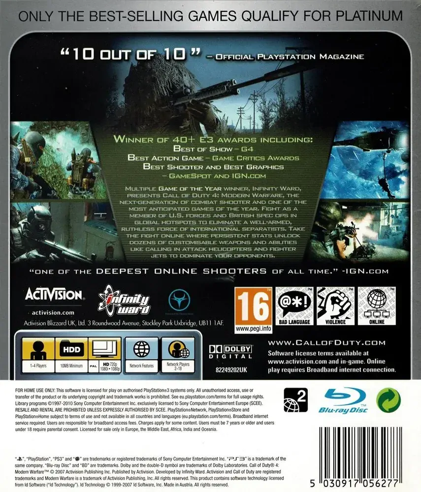Call of Duty 4: Modern Warfare (PS3)