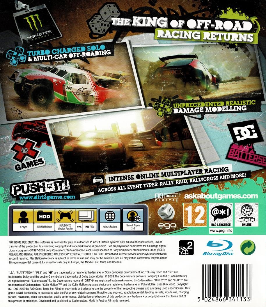 Colin McRae Dirt 2 (PS3)