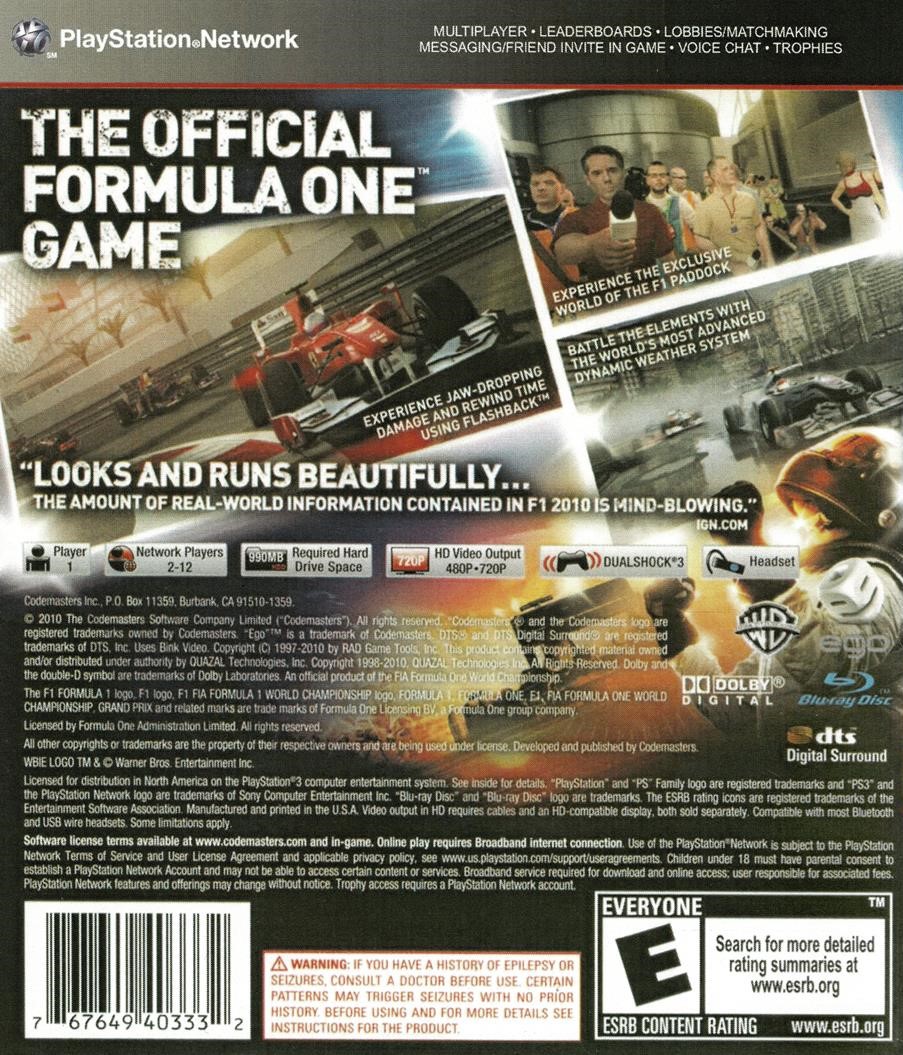 F1 2010 (PS3)