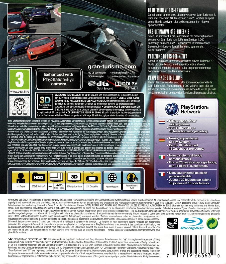 Gran Turismo 5: Academy Edition (PS3)
