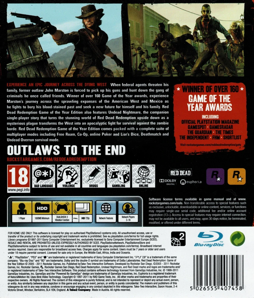 Red Dead Redemption GOTY (PS3)