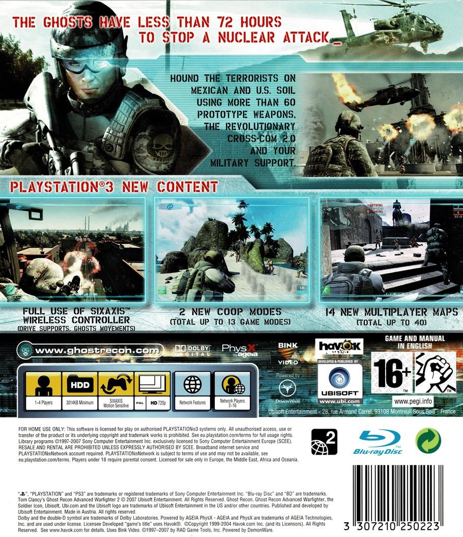 Tom Clancy's Ghost Recon Advanced Warfighter 2 (PS3)