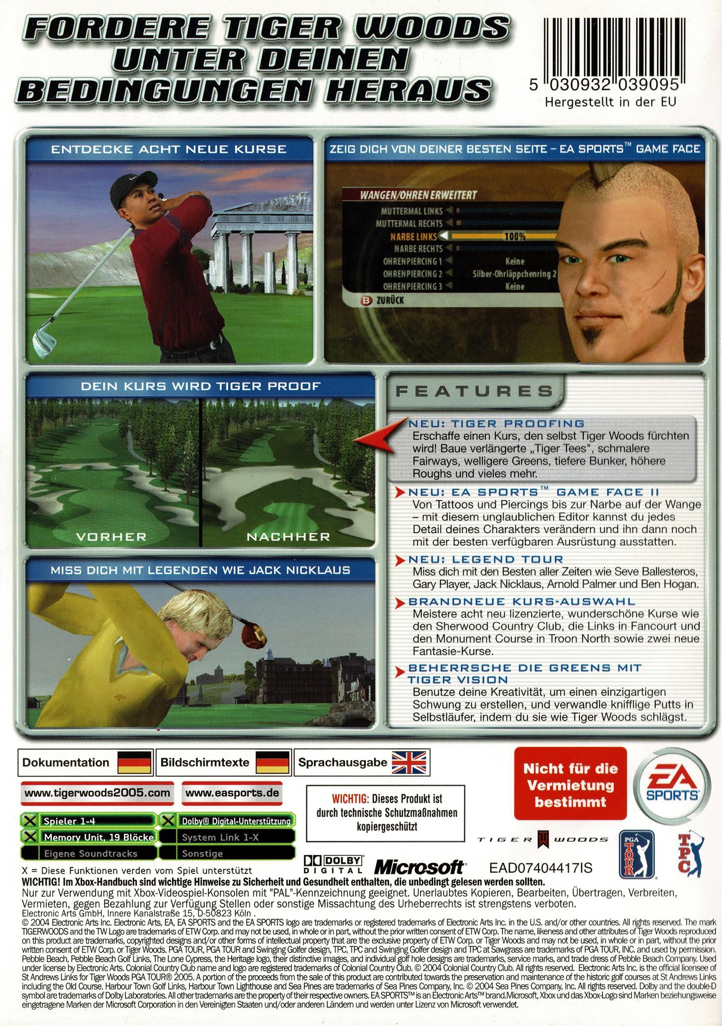 Tiger Woods PGA Tour 2005 (Xbox Classic)