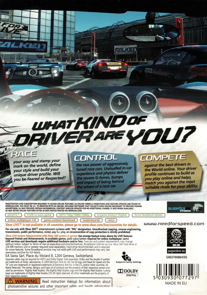 Need For Speed Shift (Xbox 360)