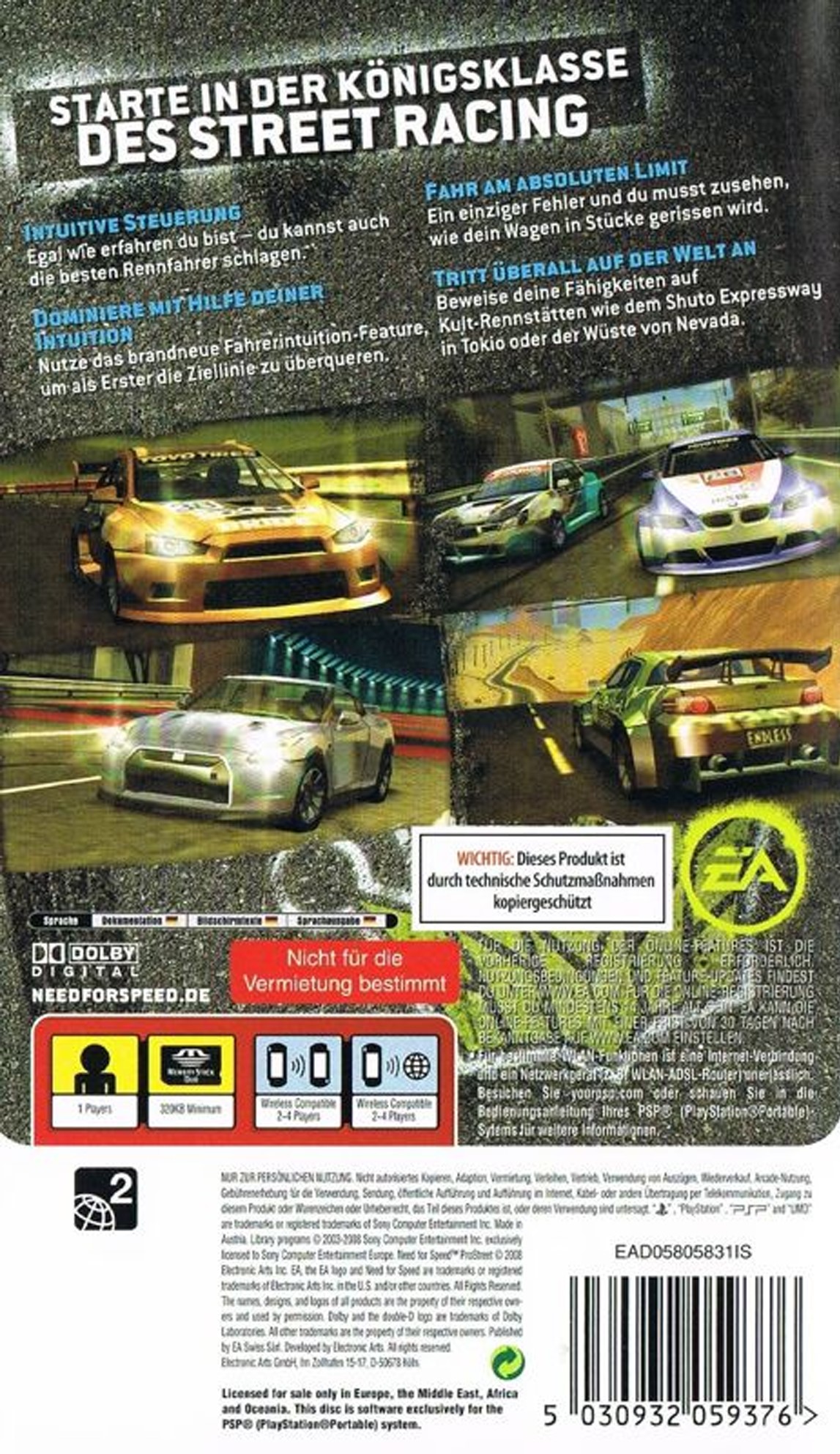 Need for Speed Prostreet (PSP)