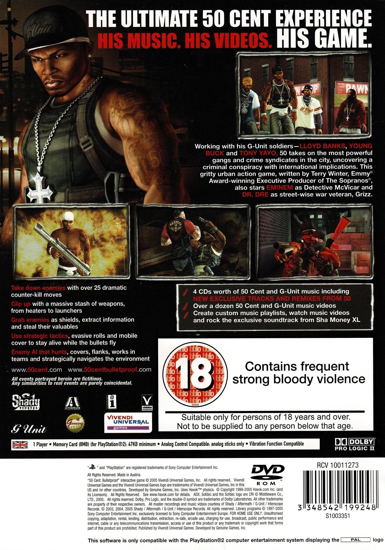50 Cent: Bulletproof (PS2)