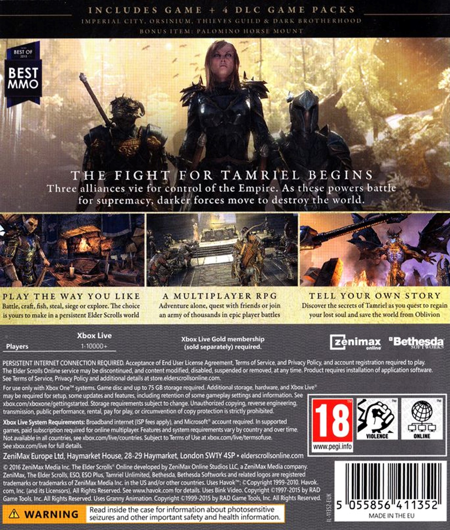 The Elder Scrolls Online (Gold Edition) (Xbox ONE)