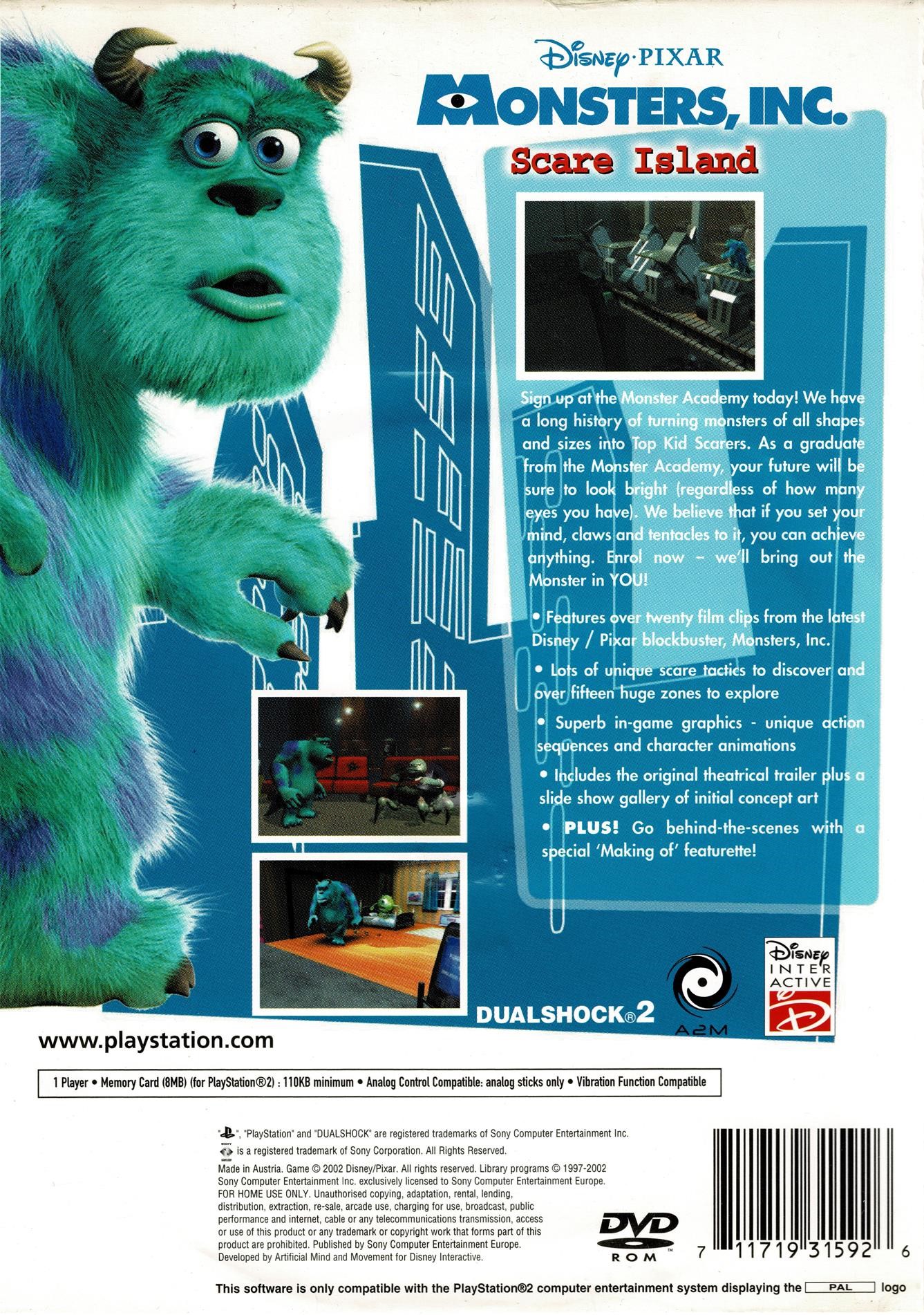 Disney Monsters - Inc. Scare Island (PS2)