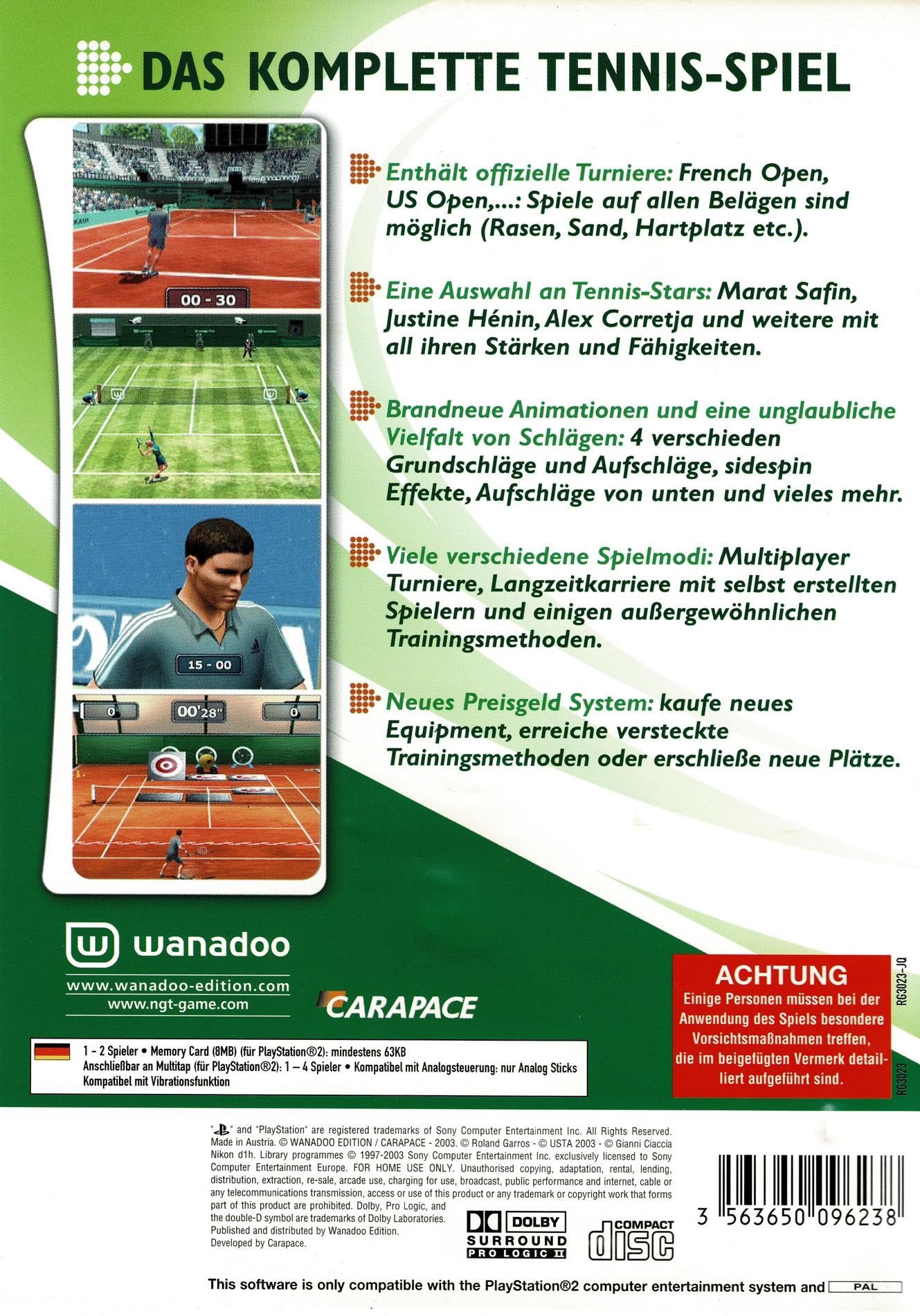 Next Generation Tennis 2003 (PS2)