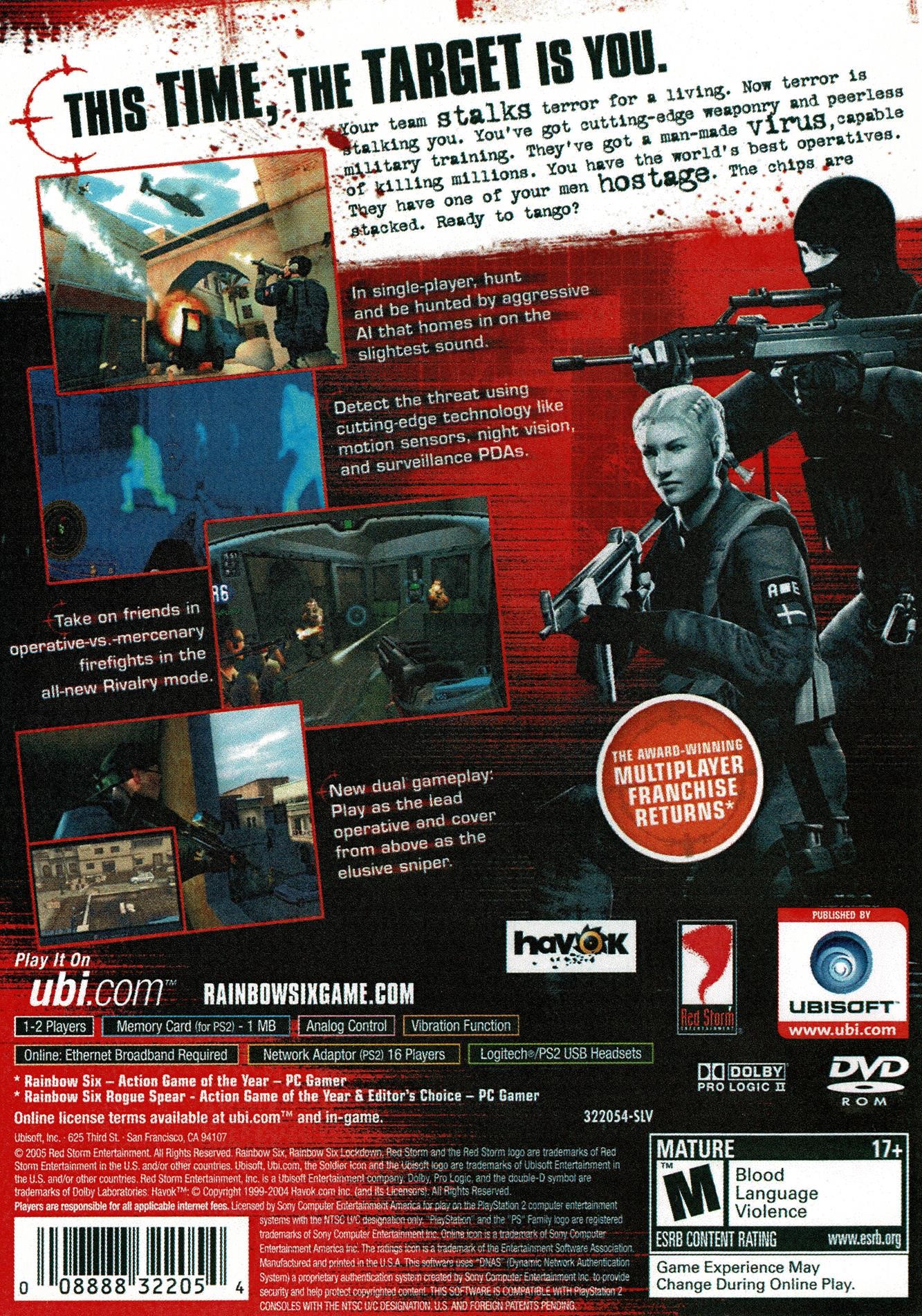 Tom Clancy´s Rainbow Six Lockdown (PS2)