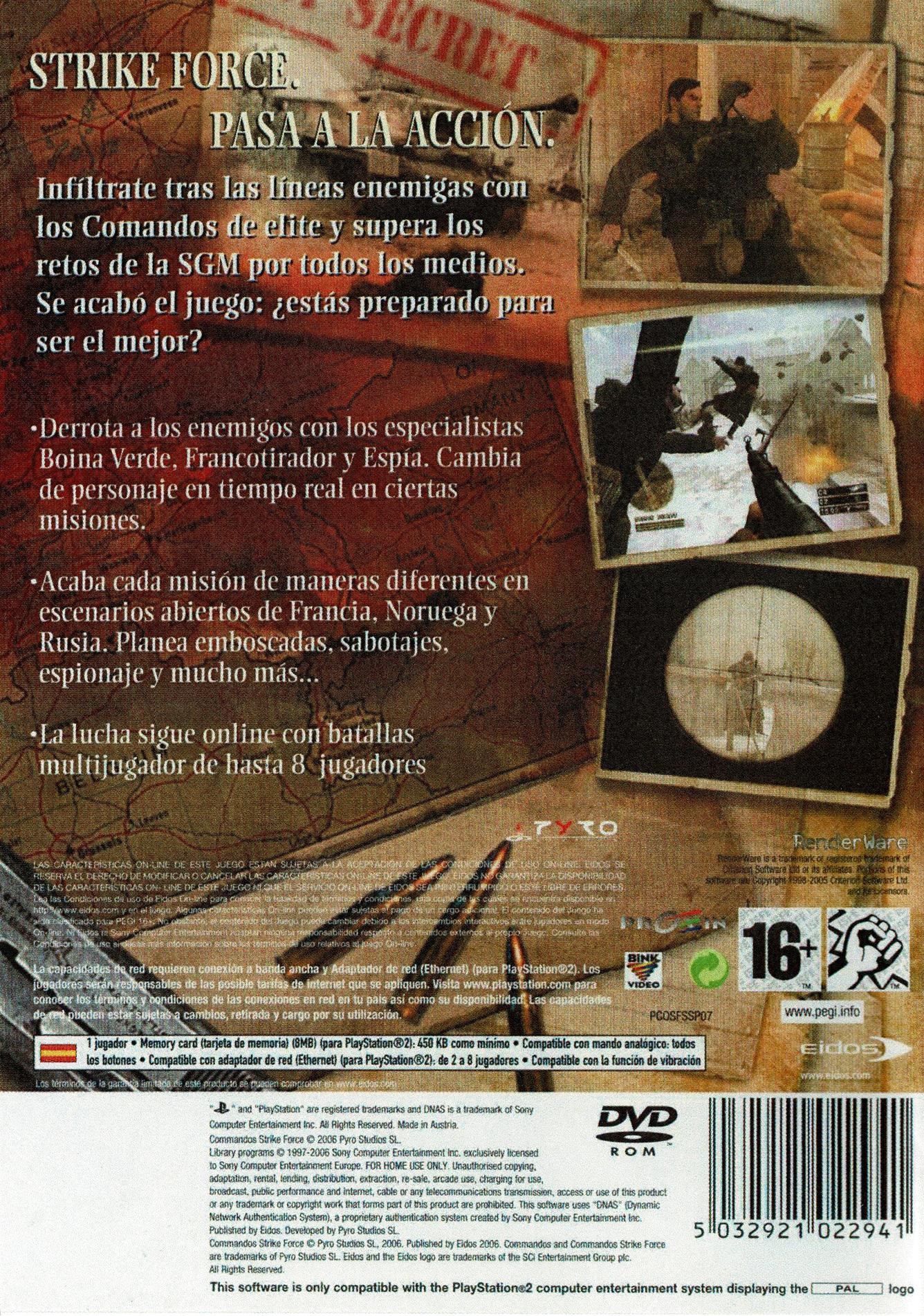 Commandos Strike Force (PS2)