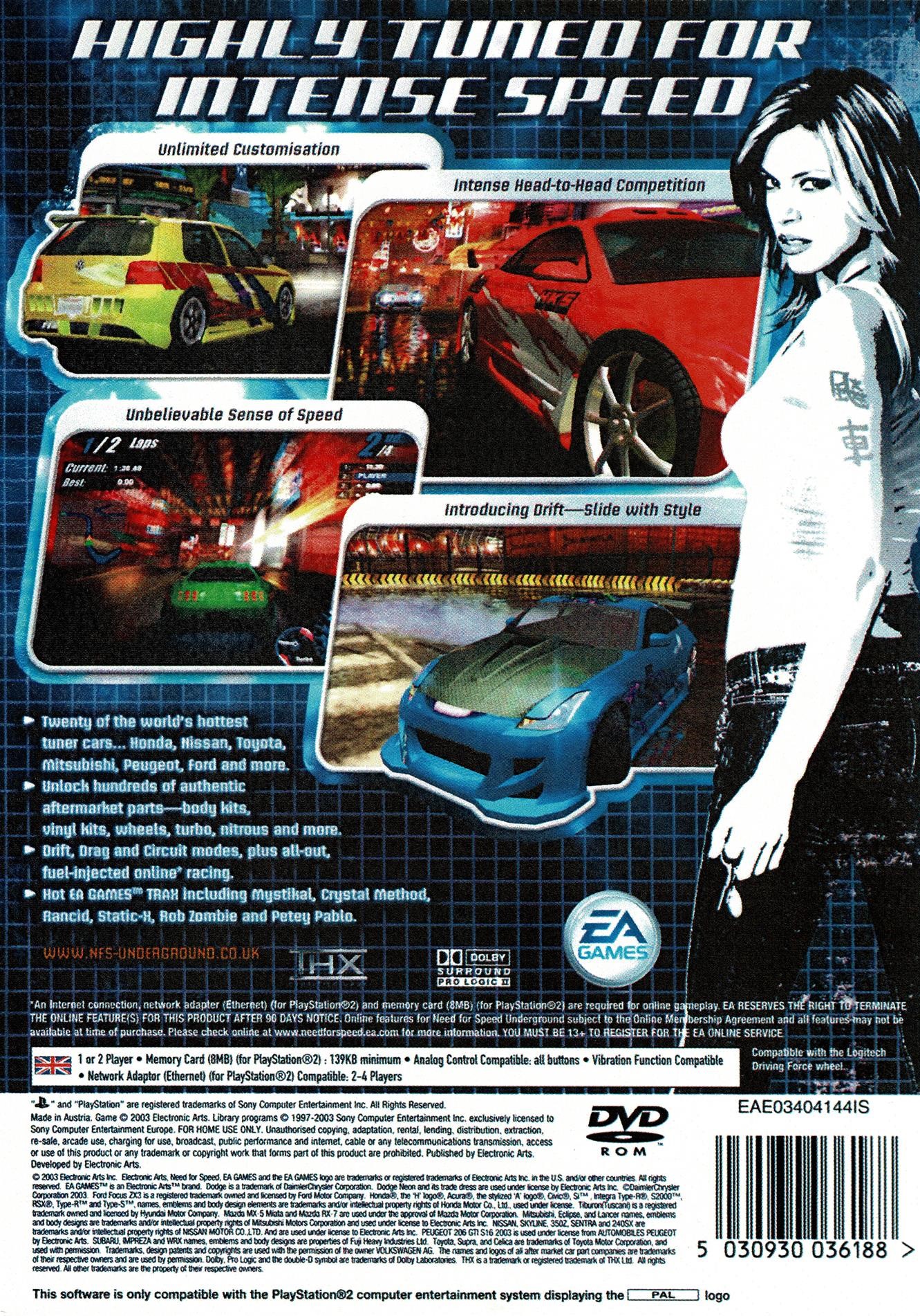 Need For Speed Underground (PS2)