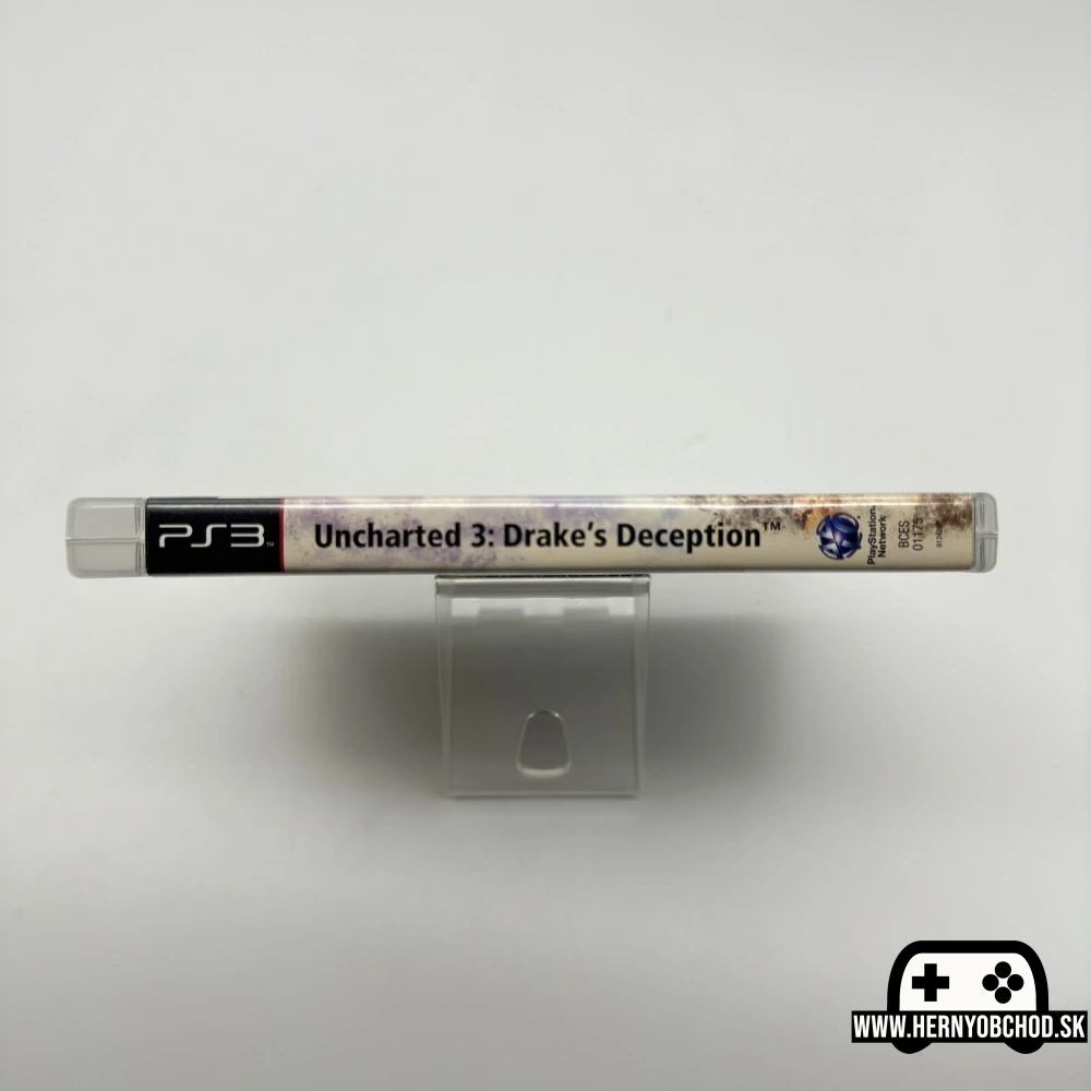 𝗨𝗻𝗰𝗵𝗮𝗿𝘁𝗲𝗱 𝟯: 𝗗𝗿𝗮𝗸𝗲'𝘀 𝗗𝗲𝗰𝗲𝗽𝘁𝗶𝗼𝗻 (𝗣𝗦𝟯): Hra + manuál | Disk má škrabance | Slovensko-český obal