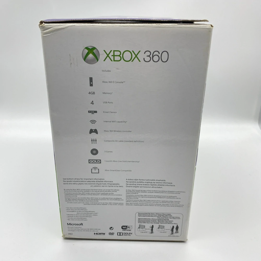 Xbox 360E + Kinect Krabica (4GB)