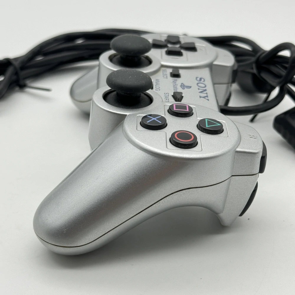 Playstation 2 ovládač (strieborný)