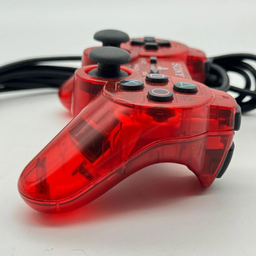 Playstation 2 ovládač (červený)