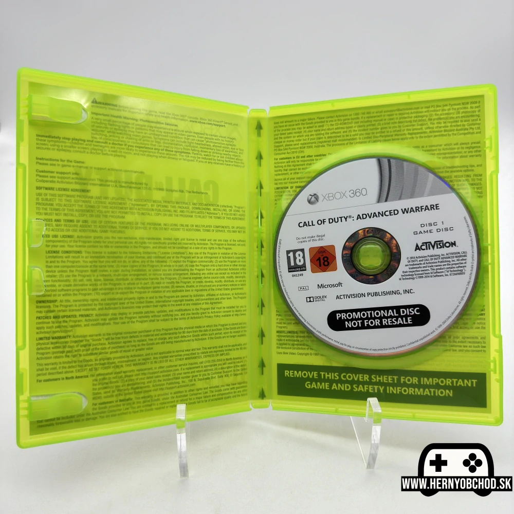 𝗖𝗮𝗹𝗹 𝗼𝗳 𝗗𝘂𝘁𝘆: 𝗔𝗱𝘃𝗮𝗻𝗰𝗲𝗱 𝗪𝗮𝗿𝗳𝗮𝗿𝗲 𝗣𝗥𝗢𝗠𝗢𝗧𝗜𝗢𝗡𝗔𝗟 𝗖𝗢𝗣𝗬 (𝗫𝗯𝗼𝘅 𝟯𝟲𝟬): Hra bez manuálu (Anglický obal)
