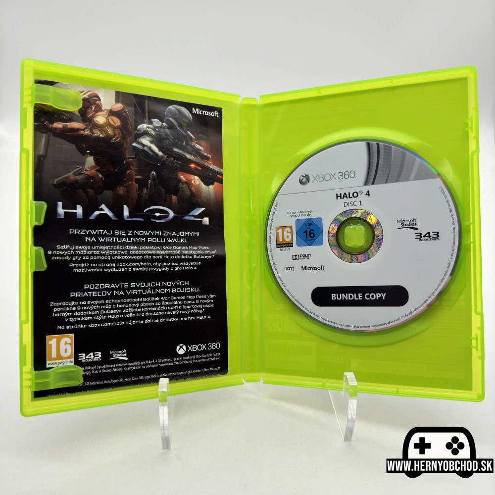 𝗛𝗔𝗟𝗢 𝟰 (𝗫𝗯𝗼𝘅 𝟯𝟲𝟬): Hra + letáčik (Slovensko-český obal). Bundle copy