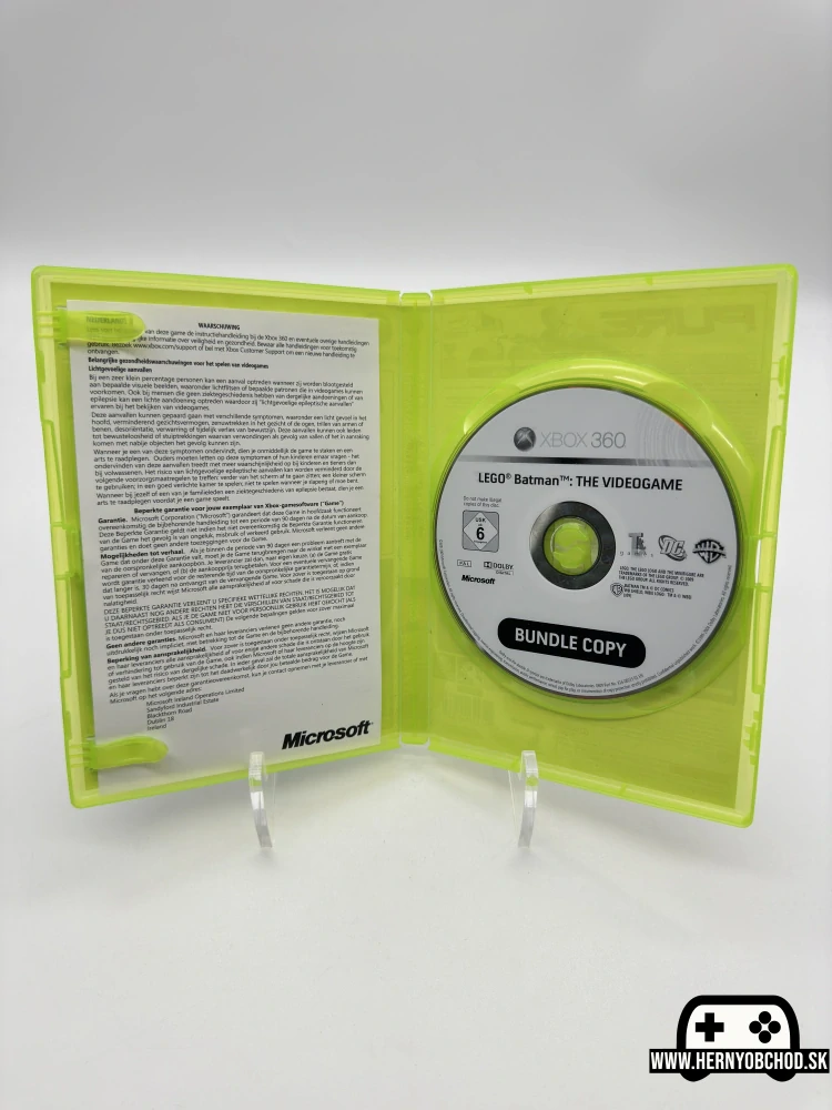 𝗟𝗘𝗚𝗢 𝗕𝗮𝘁𝗺𝗮𝗻: 𝗧𝗵𝗲 𝗩𝗶𝗱𝗲𝗼𝗴𝗮𝗺𝗲 (𝗫𝗯𝗼𝘅 𝟯𝟲𝟬): Hra + letáčik | Bundle copy disk | Anglicko-francúzsky obal
