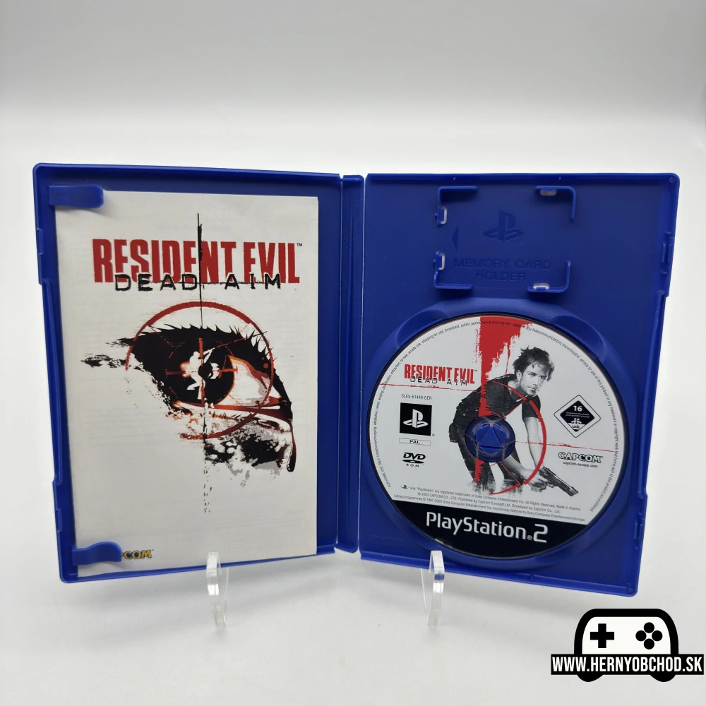𝗥𝗲𝘀𝗶𝗱𝗲𝗻𝘁 𝗘𝘃𝗶𝗹 𝗗𝗲𝗮𝗱 𝗔𝗶𝗺 (𝗣𝗦𝟮): Hra + manuál | Nemecký obal