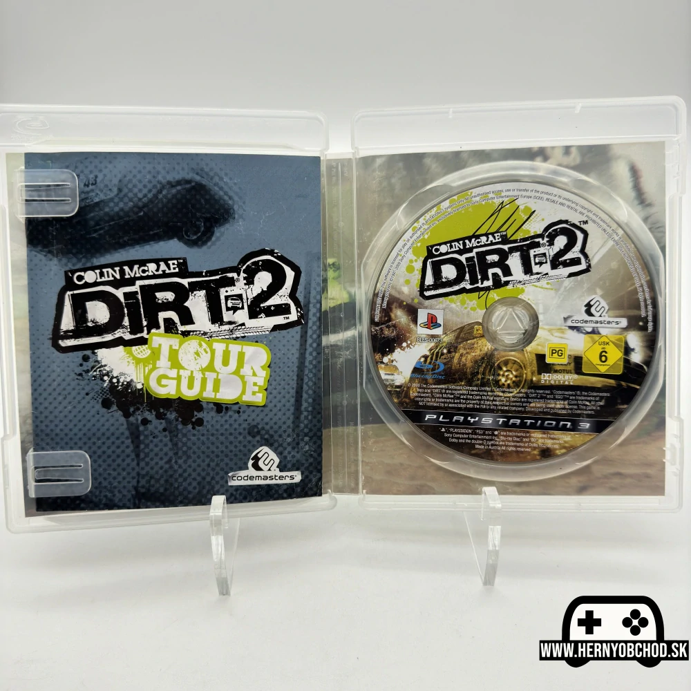 𝗖𝗼𝗹𝗶𝗻 𝗠𝗰𝗥𝗮𝗲 𝗗𝗶𝗿𝘁 𝟮 (𝗣𝗦𝟯): Hra + manuál | Disk má škrabance | Anglický obal