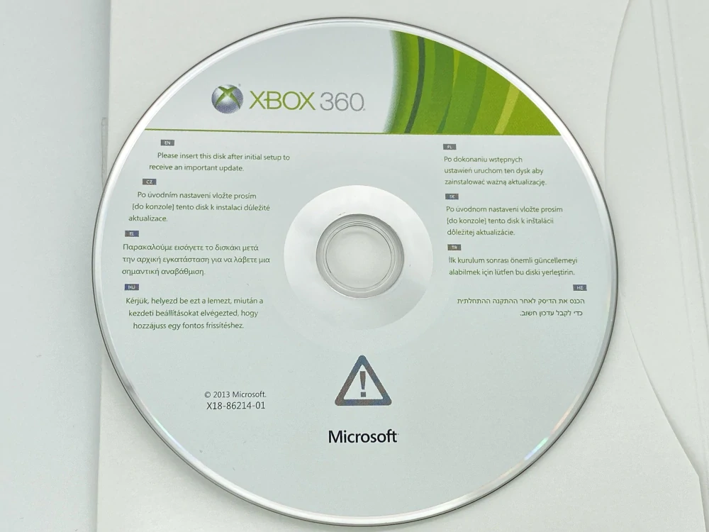 Xbox 360 Initial Setup CD
