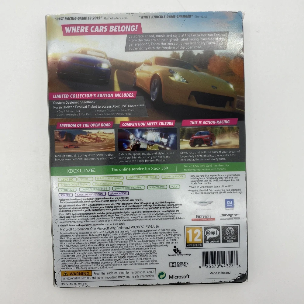 Forza Horizon (Limited Collectors Edition) (bez hry) (Xbox 360)