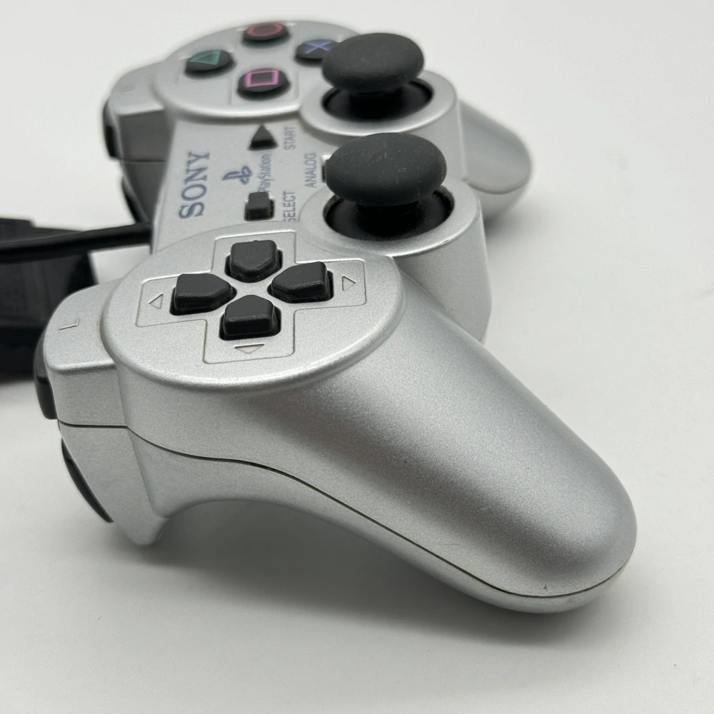 Playstation 2 ovládač (strieborný)