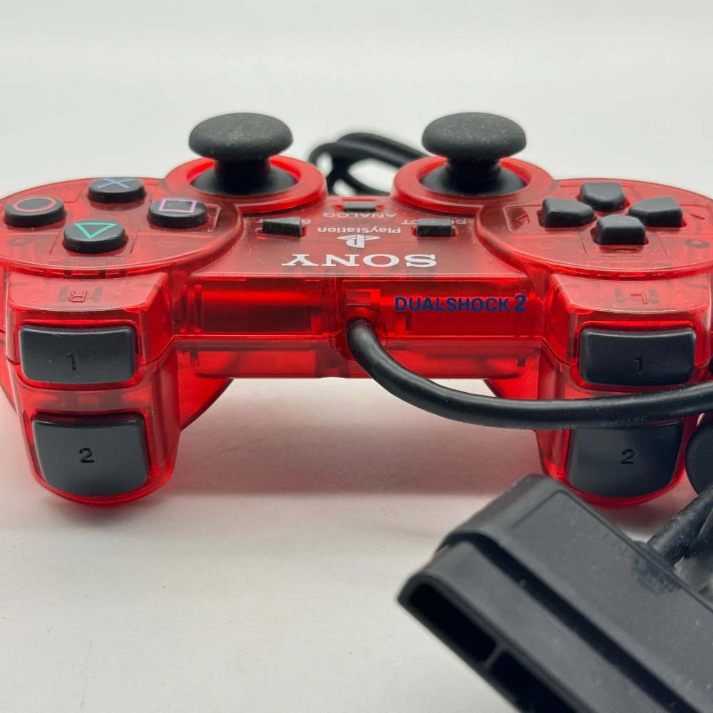 Playstation 2 ovládač (červený)