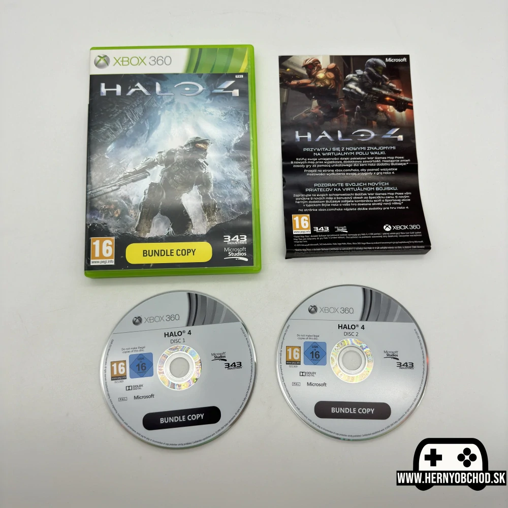 𝗛𝗔𝗟𝗢 𝟰 (𝗫𝗯𝗼𝘅 𝟯𝟲𝟬): Hra + letáčik (Slovensko-český obal). Bundle copy