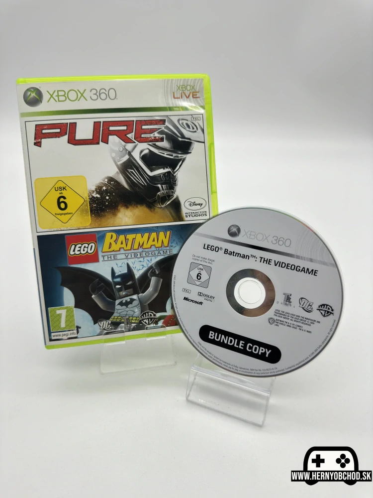 𝗟𝗘𝗚𝗢 𝗕𝗮𝘁𝗺𝗮𝗻: 𝗧𝗵𝗲 𝗩𝗶𝗱𝗲𝗼𝗴𝗮𝗺𝗲 (𝗫𝗯𝗼𝘅 𝟯𝟲𝟬): Hra + letáčik | Bundle copy disk | Anglicko-francúzsky obal
