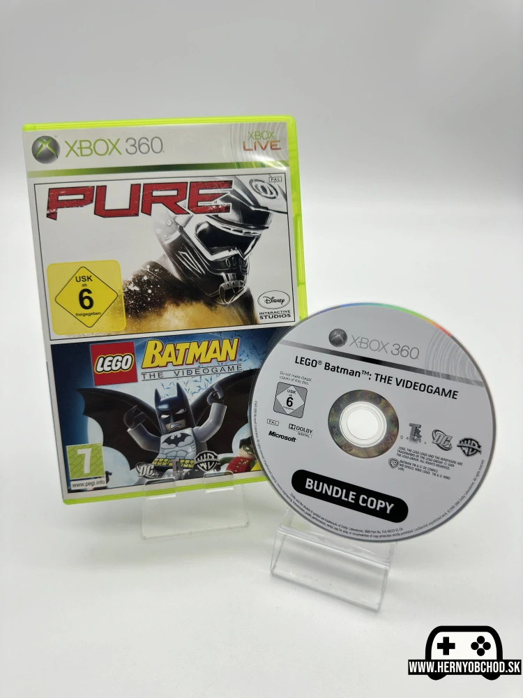 𝗟𝗘𝗚𝗢 𝗕𝗮𝘁𝗺𝗮𝗻: 𝗧𝗵𝗲 𝗩𝗶𝗱𝗲𝗼𝗴𝗮𝗺𝗲 (𝗫𝗯𝗼𝘅 𝟯𝟲𝟬): Hra + manuál | Bundle copy disk | Anglicko-francúzsky obal