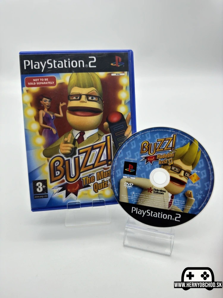 𝗕𝘂𝘇𝘇!: 𝗛𝘂𝗱𝗲𝗯𝗻𝗶 𝗞𝘃𝗶𝘇 (𝗣𝗦𝟮) (𝗥𝗮𝗿𝗶𝘁𝗻𝗮 𝗖𝗭 𝗲𝗱𝗶𝗰𝗶𝗮): Hra bez manuálu | Anglický obal (náhradný)