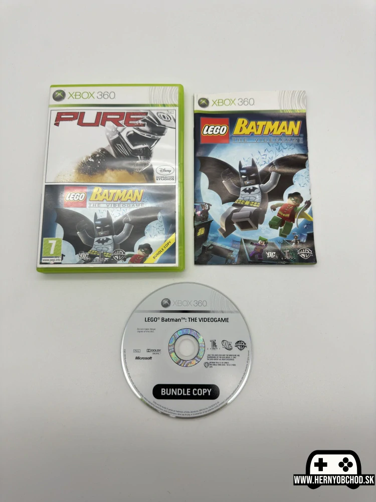 𝗟𝗘𝗚𝗢 𝗕𝗮𝘁𝗺𝗮𝗻: 𝗧𝗵𝗲 𝗩𝗶𝗱𝗲𝗼𝗴𝗮𝗺𝗲 (𝗫𝗯𝗼𝘅 𝟯𝟲𝟬): Hra + manuál | Bundle copy disk | Slovensko-český obal