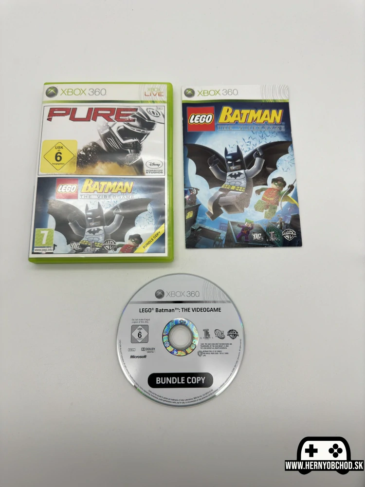 𝗟𝗘𝗚𝗢 𝗕𝗮𝘁𝗺𝗮𝗻: 𝗧𝗵𝗲 𝗩𝗶𝗱𝗲𝗼𝗴𝗮𝗺𝗲 (𝗫𝗯𝗼𝘅 𝟯𝟲𝟬): Hra + manuál | Bundle copy disk | Anglicko-francúzsky obal
