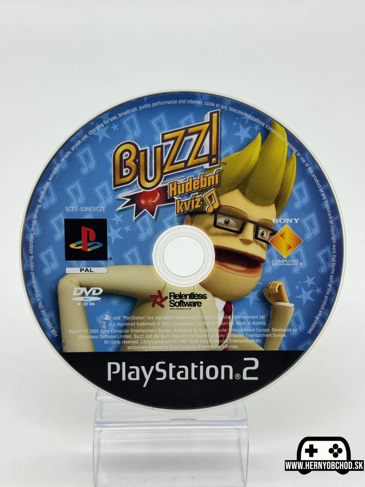 𝗕𝘂𝘇𝘇!: 𝗛𝘂𝗱𝗲𝗯𝗻𝗶 𝗞𝘃𝗶𝘇 (𝗣𝗦𝟮) (𝗥𝗮𝗿𝗶𝘁𝗻𝗮 𝗖𝗭 𝗲𝗱𝗶𝗰𝗶𝗮): Hra bez manuálu | Anglický obal (náhradný)