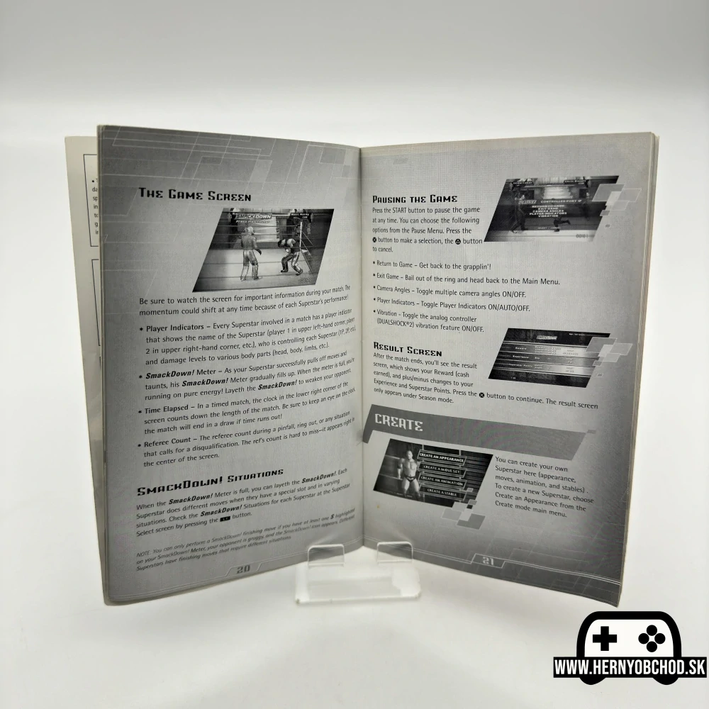 𝗪𝗪𝗘 𝗦𝗺𝗮𝗰𝗸𝗗𝗼𝘄𝗻! 𝗛𝗲𝗿𝗲 𝗖𝗼𝗺𝗲𝘀 𝗧𝗵𝗲 𝗣𝗮𝗶𝗻 (𝗣𝗦𝟮): Hra + manuál | Platinum verzia | Anglický obal