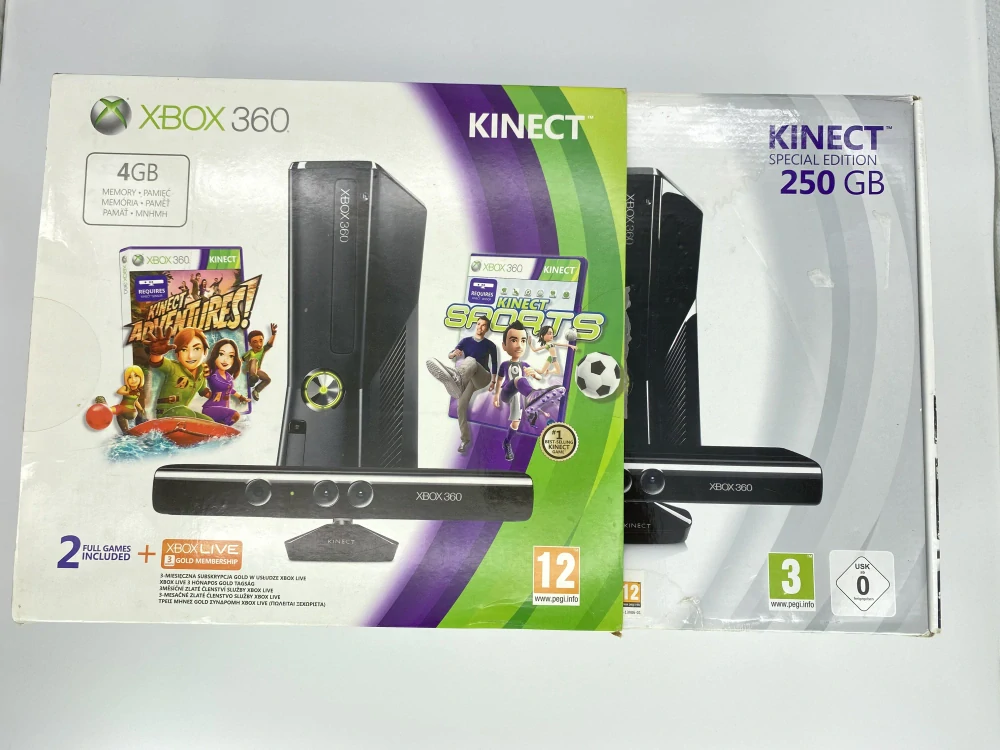 Xbox 360 Slim + Kinect Krabica 