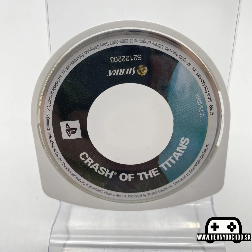 𝗖𝗿𝗮𝘀𝗵 𝗼𝗳 𝘁𝗵𝗲 𝗧𝗶𝘁𝗮𝗻𝘀 (𝗣𝗦𝗣): Hra + manuál, anglický obal