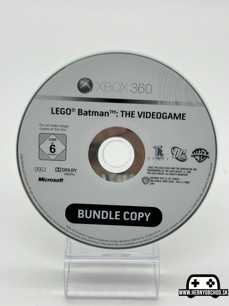 𝗟𝗘𝗚𝗢 𝗕𝗮𝘁𝗺𝗮𝗻: 𝗧𝗵𝗲 𝗩𝗶𝗱𝗲𝗼𝗴𝗮𝗺𝗲 (𝗫𝗯𝗼𝘅 𝟯𝟲𝟬): Hra + letáčik | Bundle copy disk | Anglicko-francúzsky obal