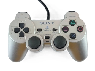 Playstation 2 ovládač (strieborný)