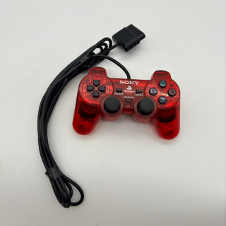 Playstation 2 ovládač (červený)