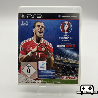 𝗣𝗿𝗼 𝗘𝘃𝗼𝗹𝘂𝘁𝗶𝗼𝗻 𝗦𝗼𝗰𝗰𝗲𝗿 𝟮𝟬𝟭𝟲 (𝗣𝗦𝟯): Hra + letáčiky | Disk má škrabance | Nemecký obal