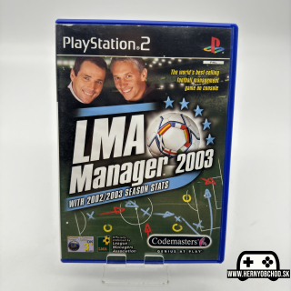 𝗟𝗠𝗔 𝗠𝗮𝗻𝗮𝗴𝗲𝗿 𝟮𝟬𝟬𝟯 (𝗣𝗦𝟮): Hra + manuál a letáčik | Anglický obal